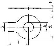 Pojistné podložky s jazýčkem DIN 93 Ocel Bez povrchové úpravy