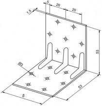 Konstrukční úhelníky výška 53mm