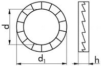 Zajišťovací podložky pro šestihranné hlavy NORD LOCK SP Ocel Delta protekt