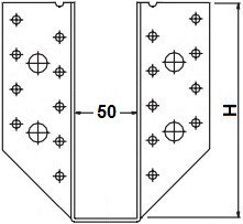 Třmeny šířka 50mm