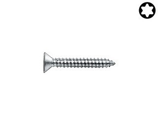 Zápustné vruty do plechu Torx DIN 7982 Ocel Zinek bílý