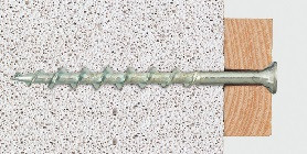 Zápustné kotevní vruty do pórobetonu Ocel Zinek bílý