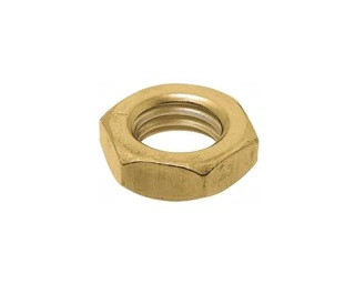 Nízké matice DIN 439 Mosaz