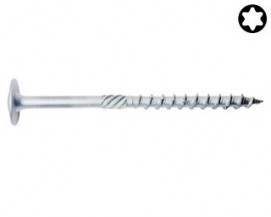 Stavební šrouby do dřeva s velkou hlavou RAPID SK Ocel Zinek bílý