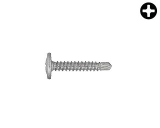 Vruty do profilu s předvrtáním WFS Ocel Zinek bílý