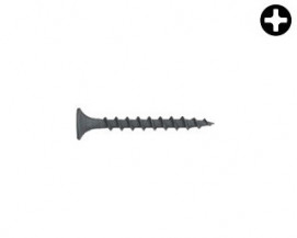 Zápustné vruty do sádrokartonu s hrubým závitem Ocel Fosfát