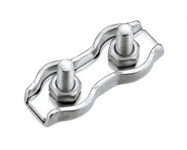 Lanové svorky Duplex Ocel Zinek bílý