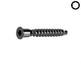 Nábytkové vruty konfirmát Ocel Černý zinek